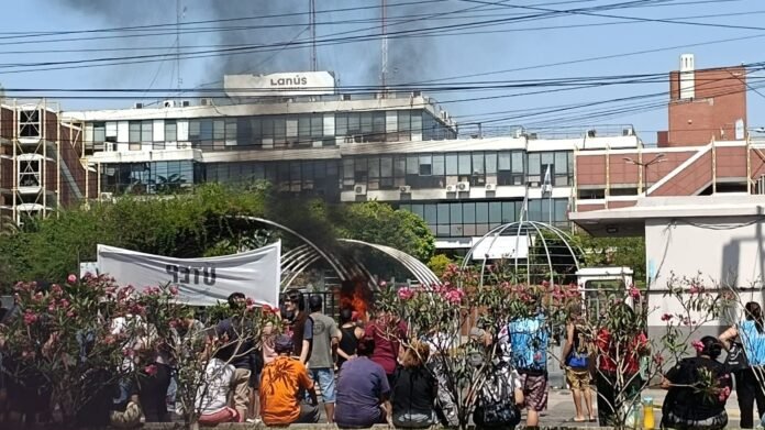 Protesta Lanús