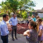 JULIÁN ÁLVAREZ Y GABRIEL KATOPODIS SUPERVISARON LOS AVANCES DE LA OBRA HIDRÁULICA EN VILLA JARDÍN 1