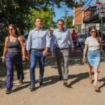 JULIÁN ÁLVAREZ Y GABRIEL KATOPODIS SUPERVISARON LOS AVANCES DE LA OBRA HIDRÁULICA EN VILLA JARDÍN 2