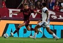 En un final vibrante, Lanús rescató un empate con Talleres