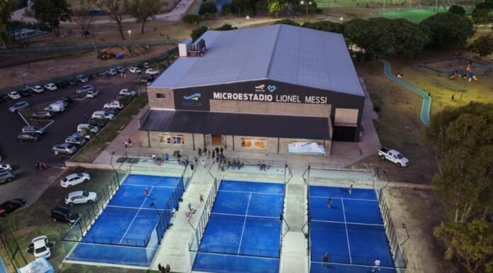 Parque Central Las Colonias: Inauguraron canchas de pádel en el Microestadio Lionel Messi