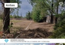 Senderos seguros: avanzan las obras para las escuelas Kennedy y Piedrabuena