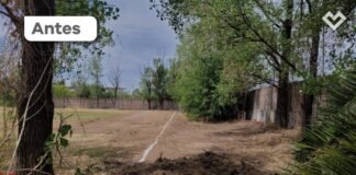 Senderos seguros: avanzan las obras para las escuelas Kennedy y Piedrabuena