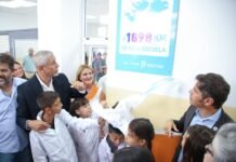 Avellaneda | Kicillof y Ferraresi inauguraron obras en dos establecimientos educativos