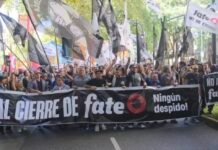 FATE: Fracasó la audiencia y reprimieron a trabajadores que movilizaron