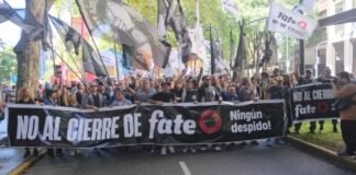 FATE: Fracasó la audiencia y reprimieron a trabajadores que movilizaron