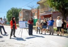 Quilmes Oeste: avanzan las obras de pavimentación en el barrio Santa Lucía