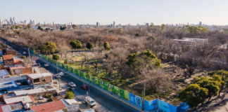 Lanús gobierno inauguró una nueva cancha de arena en el Parque Central de las Colonias