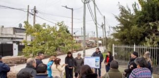 Barrio Kolynos de Quilmes: realizan obras de pavimentación
