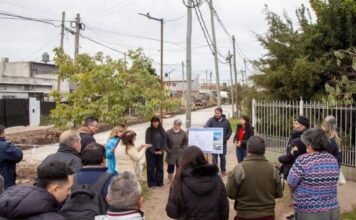 Barrio Kolynos de Quilmes: realizan obras de pavimentación