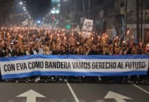 Avellaneda: Marcha de las Antorchas en recuerdo de Evita y el mensaje de Ferraresi de cara al 2027