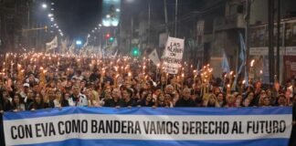 Avellaneda: Marcha de las Antorchas en recuerdo de Evita y el mensaje de Ferraresi de cara al 2027