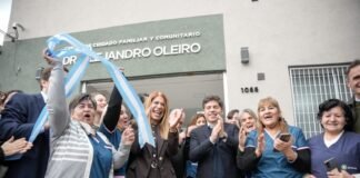Avellaneda: Kicillof visitó Gerli para inaugurar un Centro de Cuidado Familiar y Comunitario