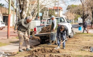 Remedios de Escalada: Iniciaron las obras para la puesta en valor de la Plaza José Hernández