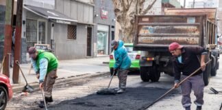 Lanús: continúa plan de pavimentación