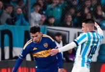 Racing y Boca quedaron a mano en el Cilindro