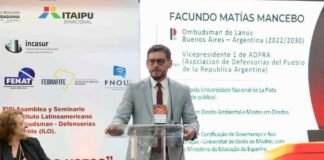 Mancebo llevó a Brasil su planteo sobre la independencia de las Defensorías