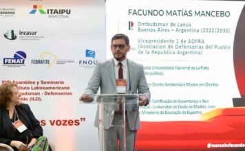 Mancebo llevó a Brasil su planteo sobre la independencia de las Defensorías
