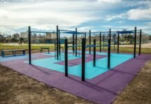Lanús: Inauguraron un centro de calistenia en el Parque Central las Colonias